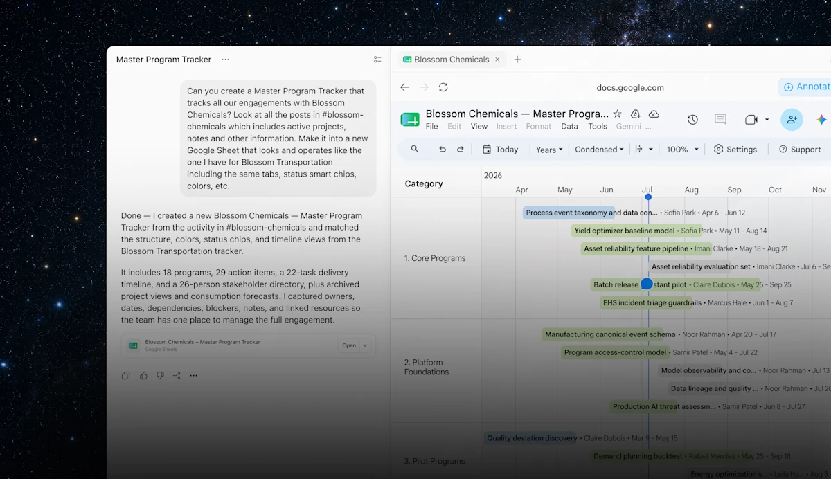 从 Slack 生成 Google Sheets 项目看板