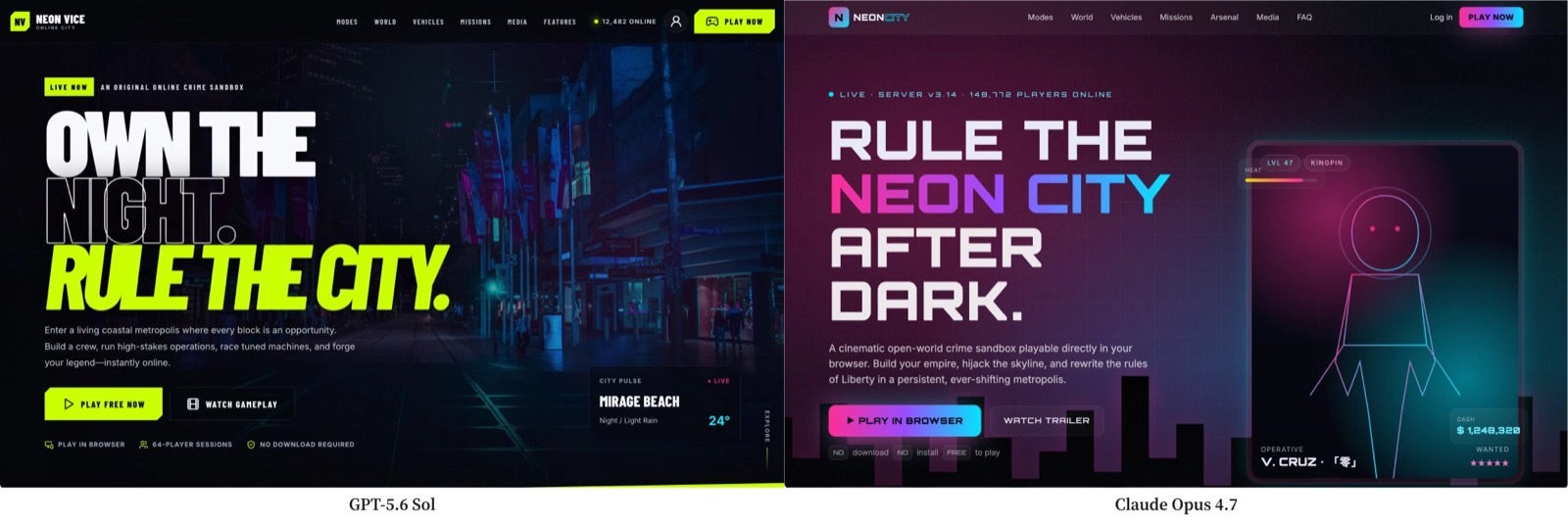 losing design with purple blue gradient