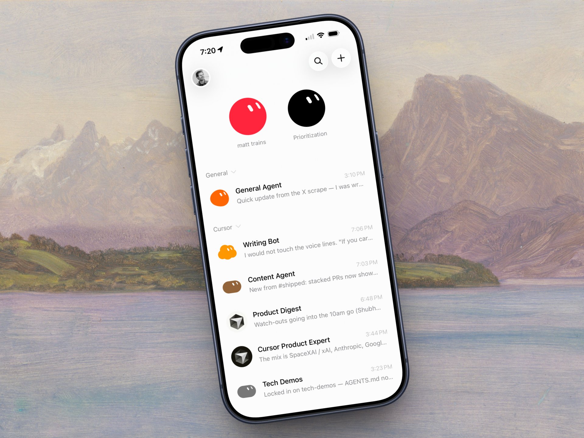 iOS 上的 Grok Bot：一个像 iMessage 的 bot 会话列表