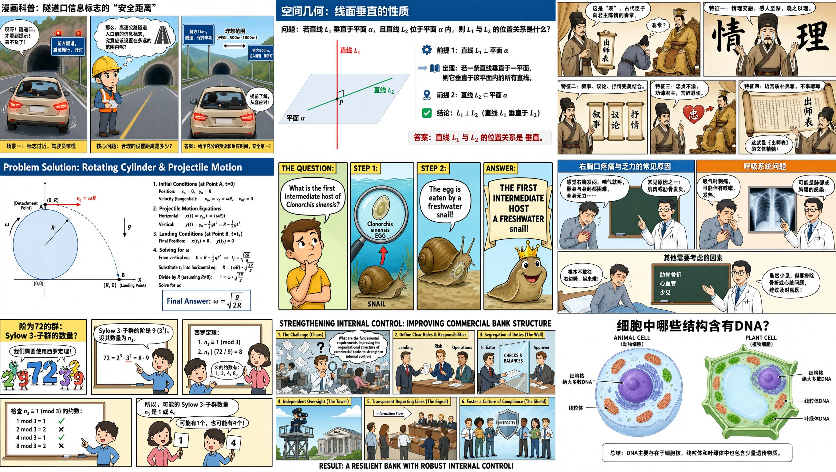 Qwen-Image-3.0 一次生成的九宫格复杂信息图