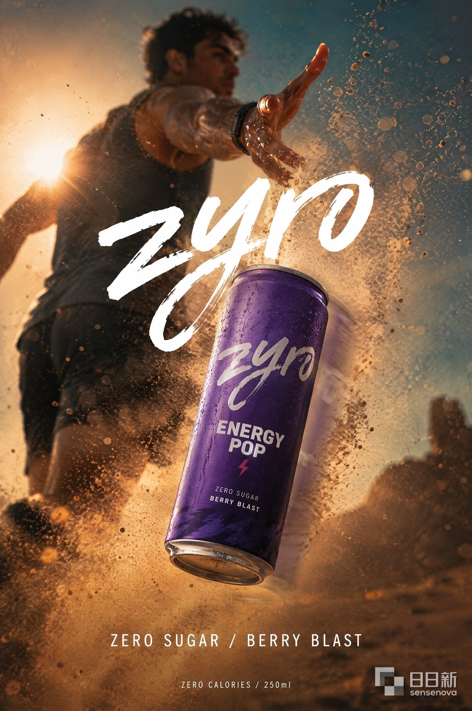 Zyro 能量饮料广告海报